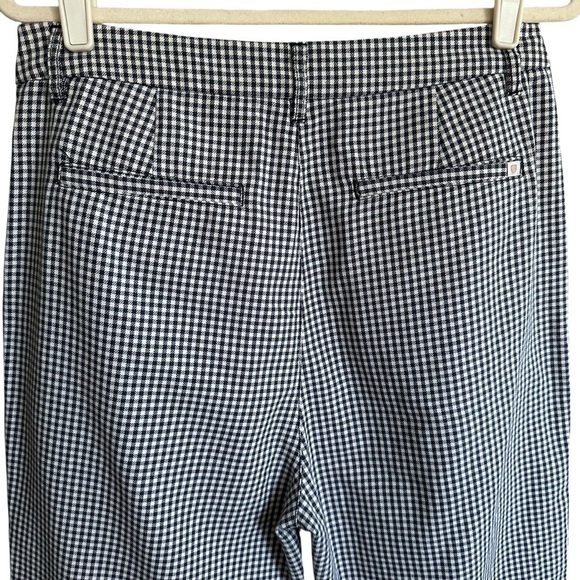 BRIXTON Victory Washed Navy Gingham Trouser Pants High Waisted Straight Leg 30 - Picture 7 of 16